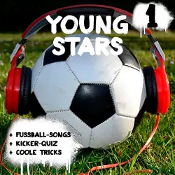 Cover - Peter Huber - Young Stars - Fussball-Songs + Kicker-Quiz + coole Tricks 1