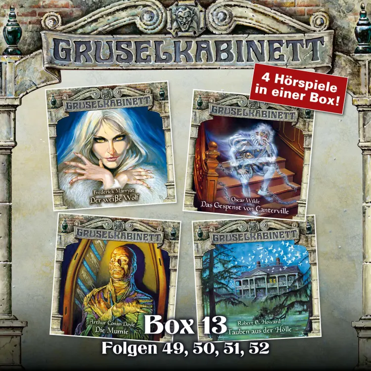 Cover von Gruselkabinett - Box 13 - Folgen 49, 50, 51, 52