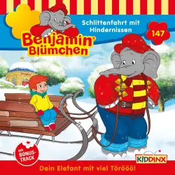 Cover - Benjamin Blümchen - Folge 147 - Schlittenfahrt mit Hindernissen
