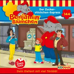 Cover - Benjamin Blümchen - Folge 144 - Der Zuckerstückchen-Express