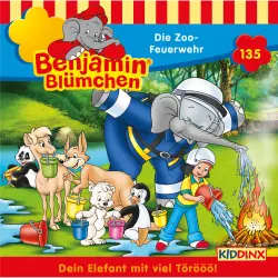 Cover - Benjamin Blümchen - Folge 135 - Die Zoo-Feuerwehr