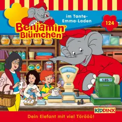 Cover - Benjamin Blümchen - Folge 124 - Benjamin im Tante-Emma-Laden