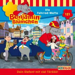 Cover - Benjamin Blümchen - Folge 121 - Die Fahrrad-Wette