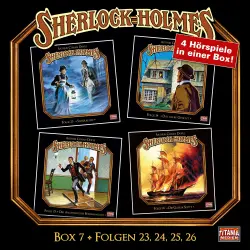 Cover - Sherlock Holmes -  Die geheimen Fälle des Meisterdetektivs - Box 7 - Folgen 23, 24, 25, 26