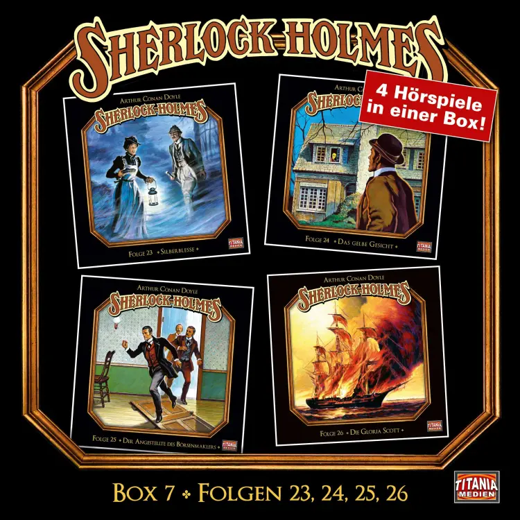 Cover von Sherlock Holmes -  Die geheimen Fälle des Meisterdetektivs - Box 7 - Folgen 23, 24, 25, 26