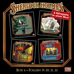 Cover - Sherlock Holmes -  Die geheimen Fälle des Meisterdetektivs - Box 6 - Folgen 19, 20, 21, 22