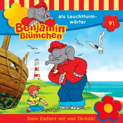 Cover - Benjamin Blümchen -  Folge 91 - Benjamin als Leuchtturmwärter