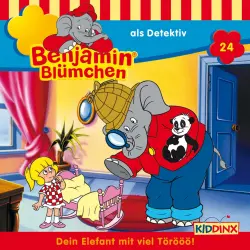 Cover - Benjamin Blümchen -  Folge 24 - Benjamin als Detektiv