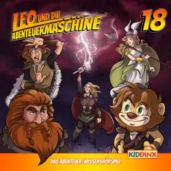 Cover - Leo und die Abenteuermaschine -  Folge 18 - Leo und die Wikiniger - Teil 2