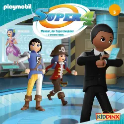 Cover - Super 4 -  Folge 5 - Mindnet, der Supercomputer