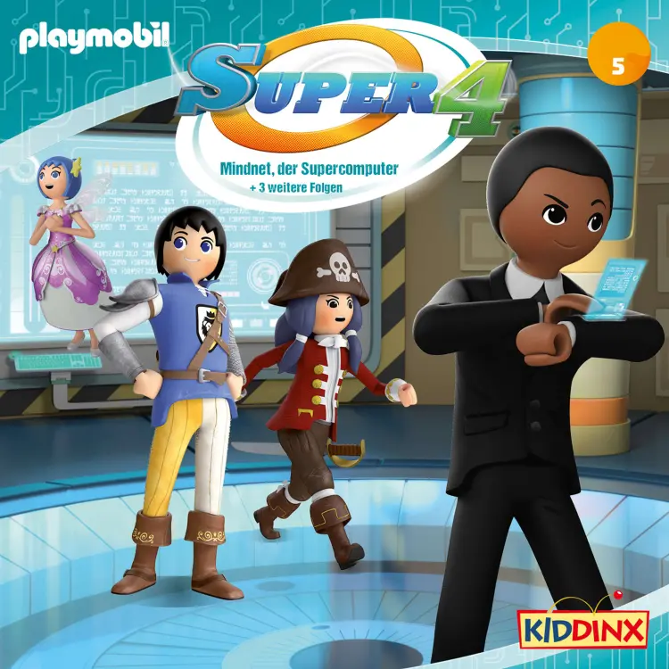 Cover von Super 4 -  Folge 5 - Mindnet, der Supercomputer