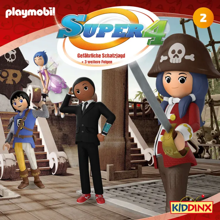 Cover von Super 4 -  Folge 2 - Gefährliche Schatzjagd