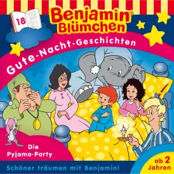 Cover - Benjamin Blümchen -  Folge 18 - Die Pyjama-Party