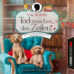 Cover - V. M. Burns - Bookshop-Krimi - Teil 1 - Tod zwischen den Zeilen - Ein Fall für Buchhändlerin Sam Washington