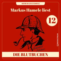 Cover - Sir Arthur Conan Doyle - Markus Hamele liest Sherlock Holmes - Folge 12 - Die Blutbuchen