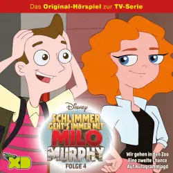 Cover - Milo Murphy Hörspiel - Folge 4 - Wir gehen in den Zoo / Eine zweite Chance / Auf Autogrammjagd