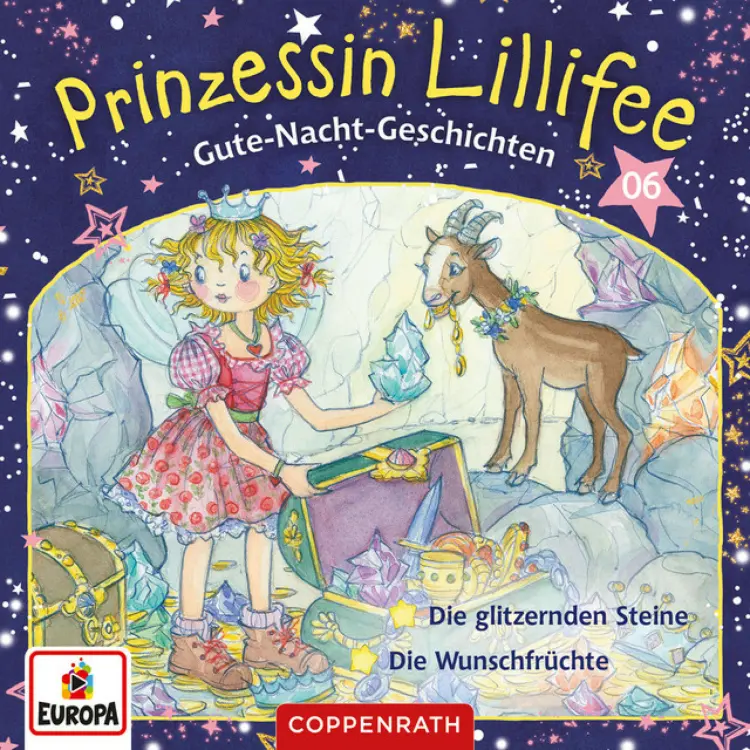 Cover von Prinzessin Lillifee - Band 6 - Gute-Nacht-Geschichten Folge 11+12 - Die glitzernden Steine/Die Wunschfrüchte