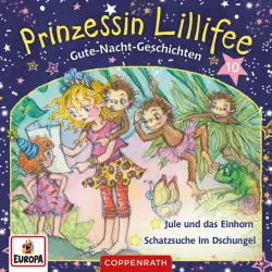 Cover - Prinzessin Lillifee - Folge 10: Gute-Nacht-Geschichten Folge 19+20 - Jule und das Einhorn / Schatzsuche im Dschungel