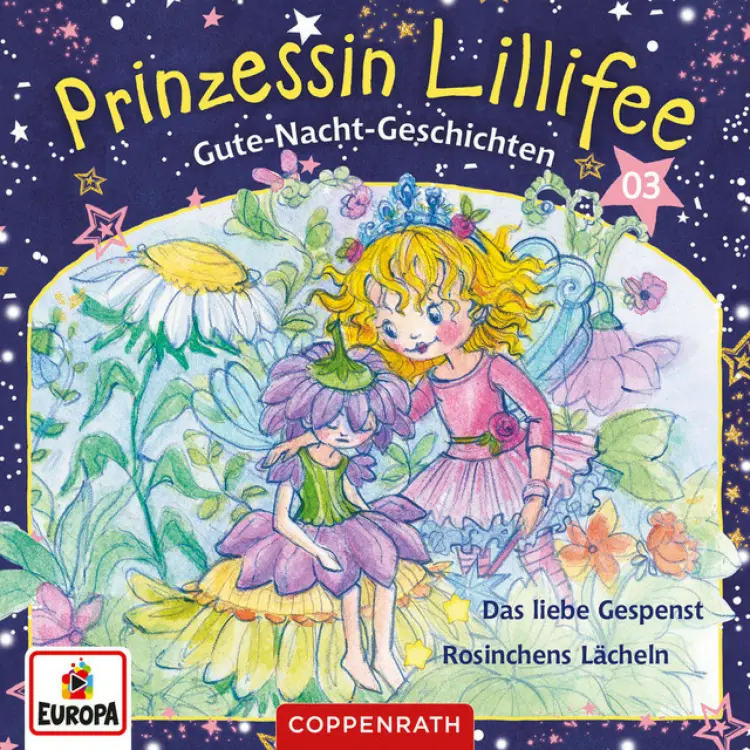Cover von Prinzessin Lillifee - Band 3 - Gute-Nacht-Geschichten Folge 5+6 - Das liebe Gespenst/Rosinchens Lächeln