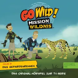 Cover - Go Wild! - Mission Wildnis - Folge 8: Das Gepardenrennen / Der Alarm der Nasenaffen (Das Original Hörspiel zur TV-Serie)