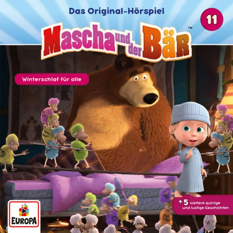 Cover von Mascha und der Bär - Folge 11 - Winterschlaf für alle
