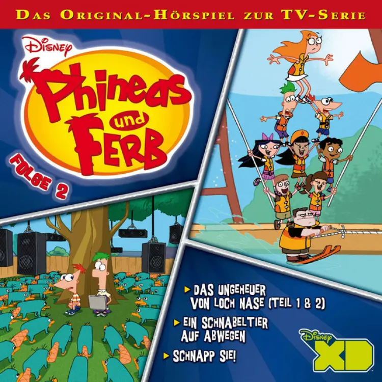 Cover von Disney - Phineas & Ferb - Folge 2: Das Ungeheuer von Loch Nase - Teil 1 & 2 / Ein Schnabeltier auf Abwegen / Schnapp sie!