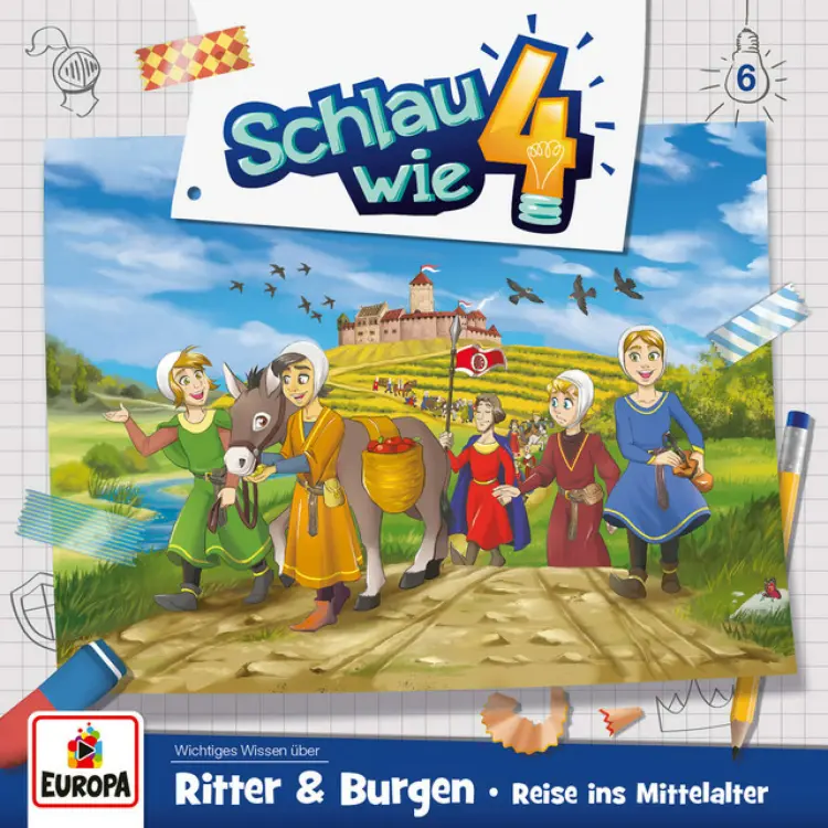 Cover von Schlau wie Vier - Folge 6 - Ritter und Burgen. Reise ins Mittelalter
