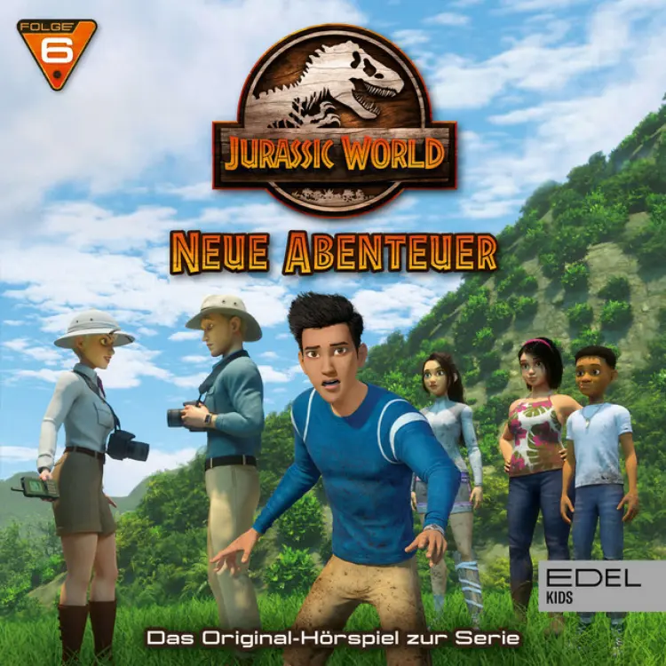 Cover von Jurassic World - Neue Abenteuer - Folge 6: Die Wasserstelle / Die Erlösung (Das Original-Hörspiel zur TV-Serie)