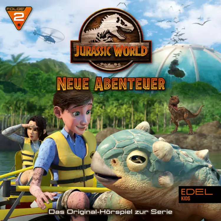 Cover von Jurassic World - Neue Abenteuer - Folge 2: Viehtrieb / Abgründe (Das Original-Hörspiel zur TV-Serie)