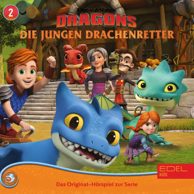 Cover von Dragons - Die jungen Drachenretter - Folge 2: Phantomschwinge / Der Feuerteufel (Das Original-Hörspiel zur TV Serie)