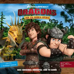 Cover - Dragons - Auf zu neuen Ufern - Folge 33: Der neue Dragur / Der Höhlenbrecher + Trolljäger: Das Amulett (Das Original-Hörspiel zur TV-Serie)