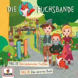 Cover - Die Fuchsbande - Folge 12 - Fall 23: Das räuberische Treffen / Fall 24: Das verirrte Buch