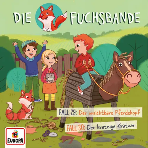 Cover von Die Fuchsbande - Band 15 - Fall 29: Der unsichtbare Pferdekopf/Fall 30: Der kratzige Kratzer