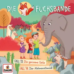 Cover - Die Fuchsbande - Folge 7 - Fall 13: Die gerissene Seite / Fall 14: Der Melonenschwund