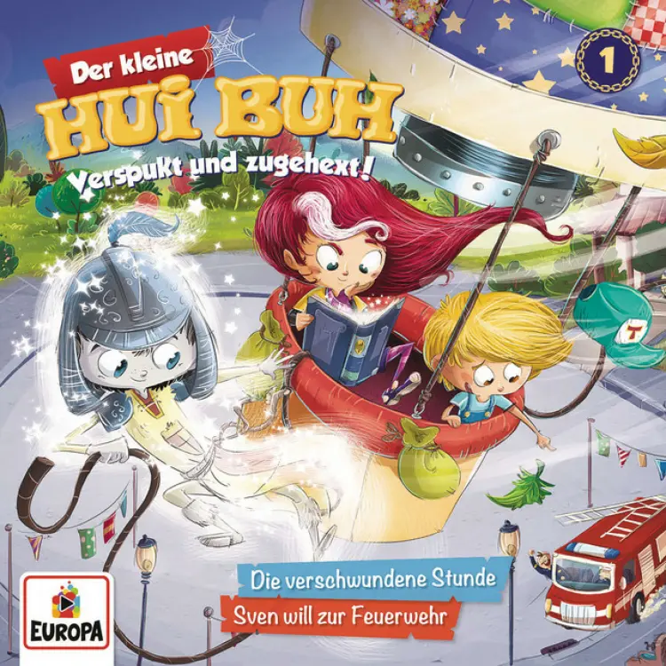 Cover von Der kleine Hui Buh - Folge 1 - Die verschwundene Stunde/Sven will zur Feuerwehr