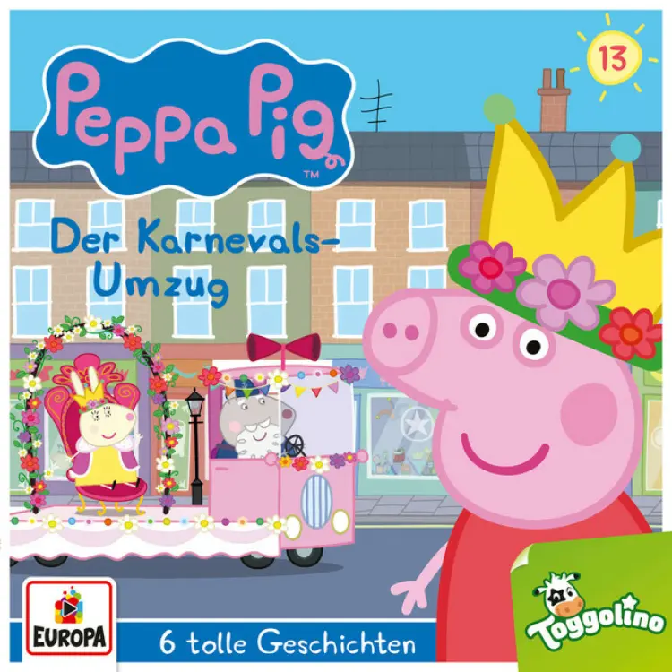 Cover von Peppa Pig Hörspiele - Folge 13 - Der Karnevalsumzug (und 5 weitere Geschichten)