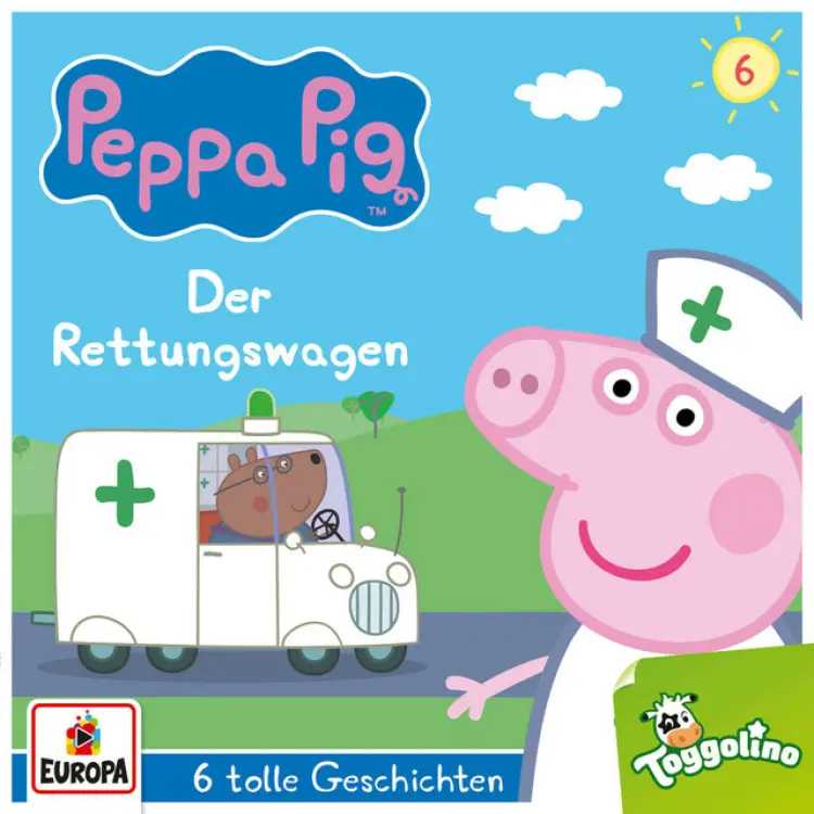 Cover von Peppa Pig Hörspiele - Folge 6 - Der Rettungswagen (und 5 weitere Geschichten)