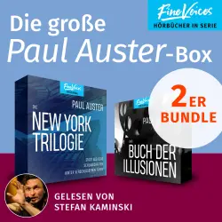 Cover - Paul Auster - Die große Paul Auster-Box - Die New York-Trilogie + Das Buch der Illusionen