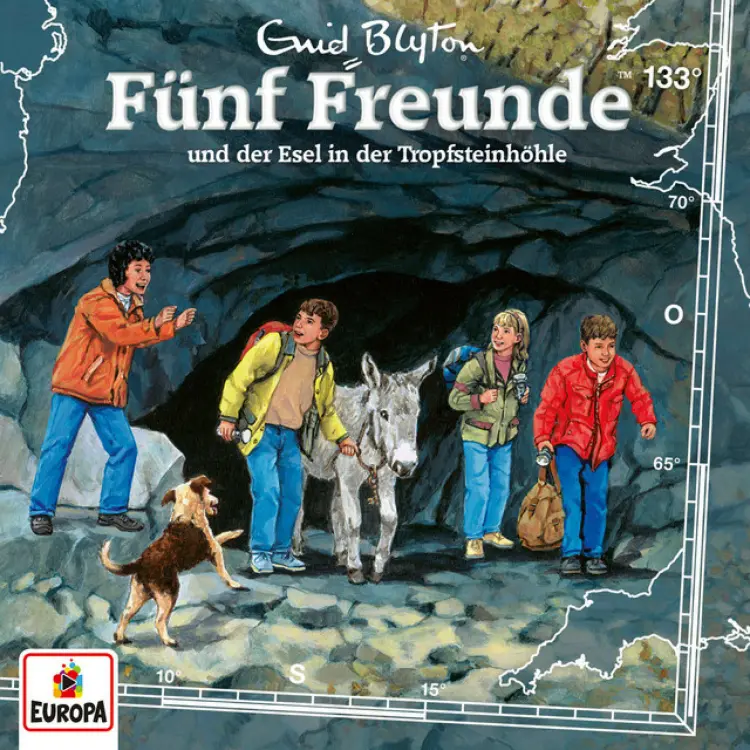 Cover von Fünf Freunde - Folge 133 - Fünf Freunde und der Esel in der Tropfsteinhöhle