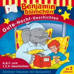 Cover - Benjamin Blümchen - Gute-Nacht-Geschichten - Folge 7: A,B,C-Geschichten / 1,2,3-Geschichten