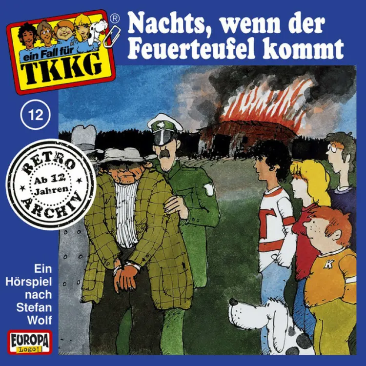 Cover von TKKG Retro-Archiv - 012/Nachts, wenn der Feuerteufel kommt