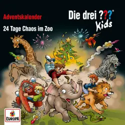 Cover - Die drei ??? Kids - Adventskalender - 24 Tage Chaos im Zoo