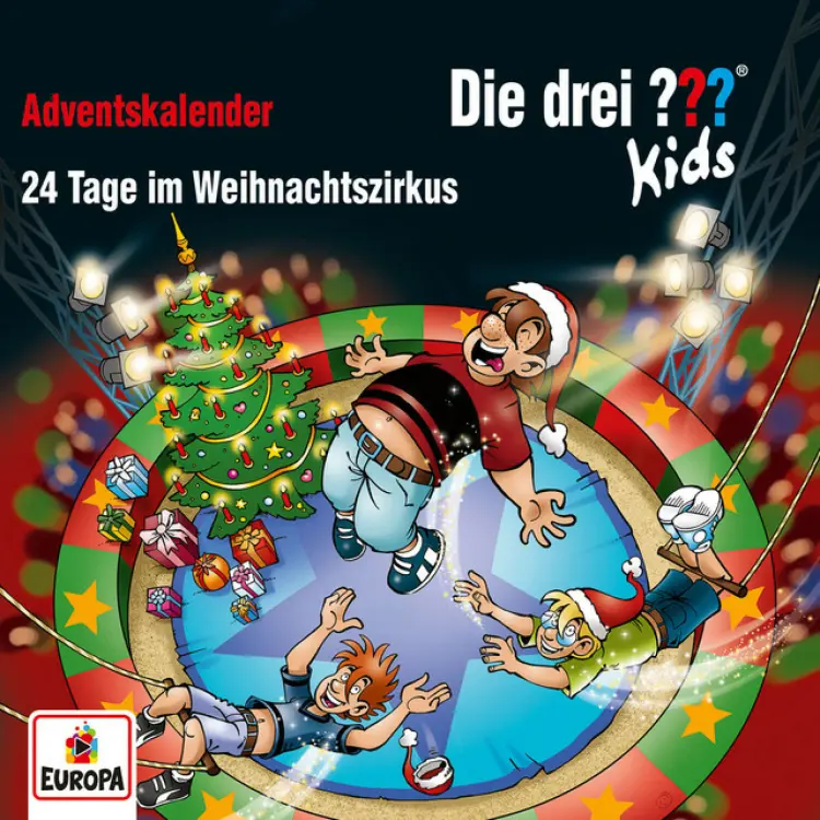 Cover von Die drei ??? Kids - Adventskalender - 24 Tage im Weihnachtszirkus