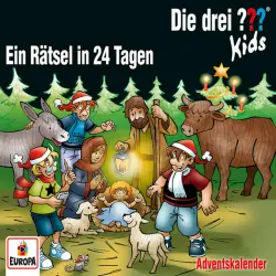 Cover - Die drei ??? Kids - Adventskalender - Ein Rätsel in 24 Tagen