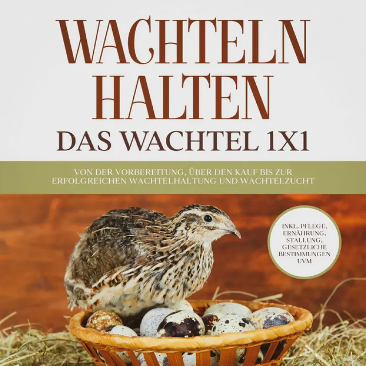Cover von Maximilian Kobus - Wachteln halten - Das Wachtel 1x1: Von der Vorbereitung, über den Kauf bis zur erfolgreichen Wachtelhaltung und Wachtelzucht - inkl. Pflege, Ernährung, Stallung, gesetzliche Bestimmungen uvm.
