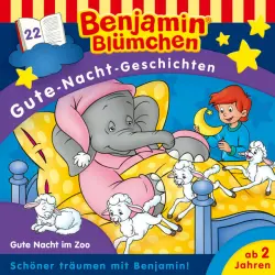 Cover - Benjamin Blümchen - Gute-Nacht-Geschichten - Folge 22: Gute Nacht im Zoo