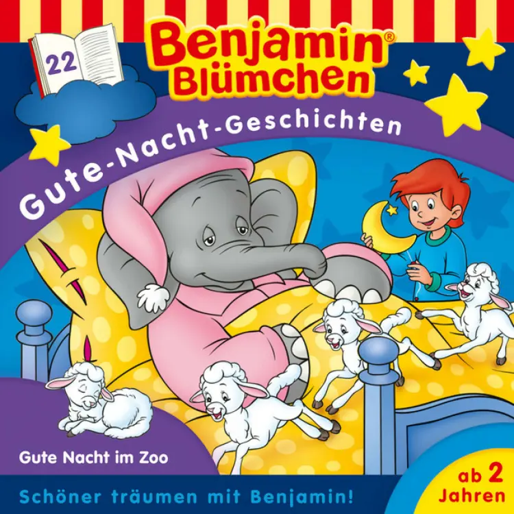 Cover von Benjamin Blümchen - Gute-Nacht-Geschichten - Folge 22: Gute Nacht im Zoo