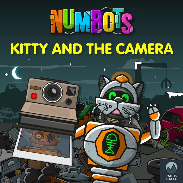 Cover von Tor Caldwell - NumBots - A story about teamwork and the importance of asking for help. - Kitty and the Camera