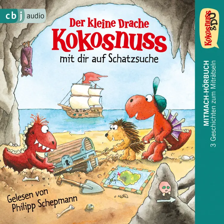 Cover von Ingo Siegner - Kokosnuss & Du: Der kleine Drache Kokosnuss mit dir auf Schatzsuche - Mitmach-Hörbuch