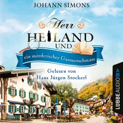 Cover - Johann Simons - Herr Heiland - Band 12 - Herr Heiland und ein mörderischer Gaumenschmaus
